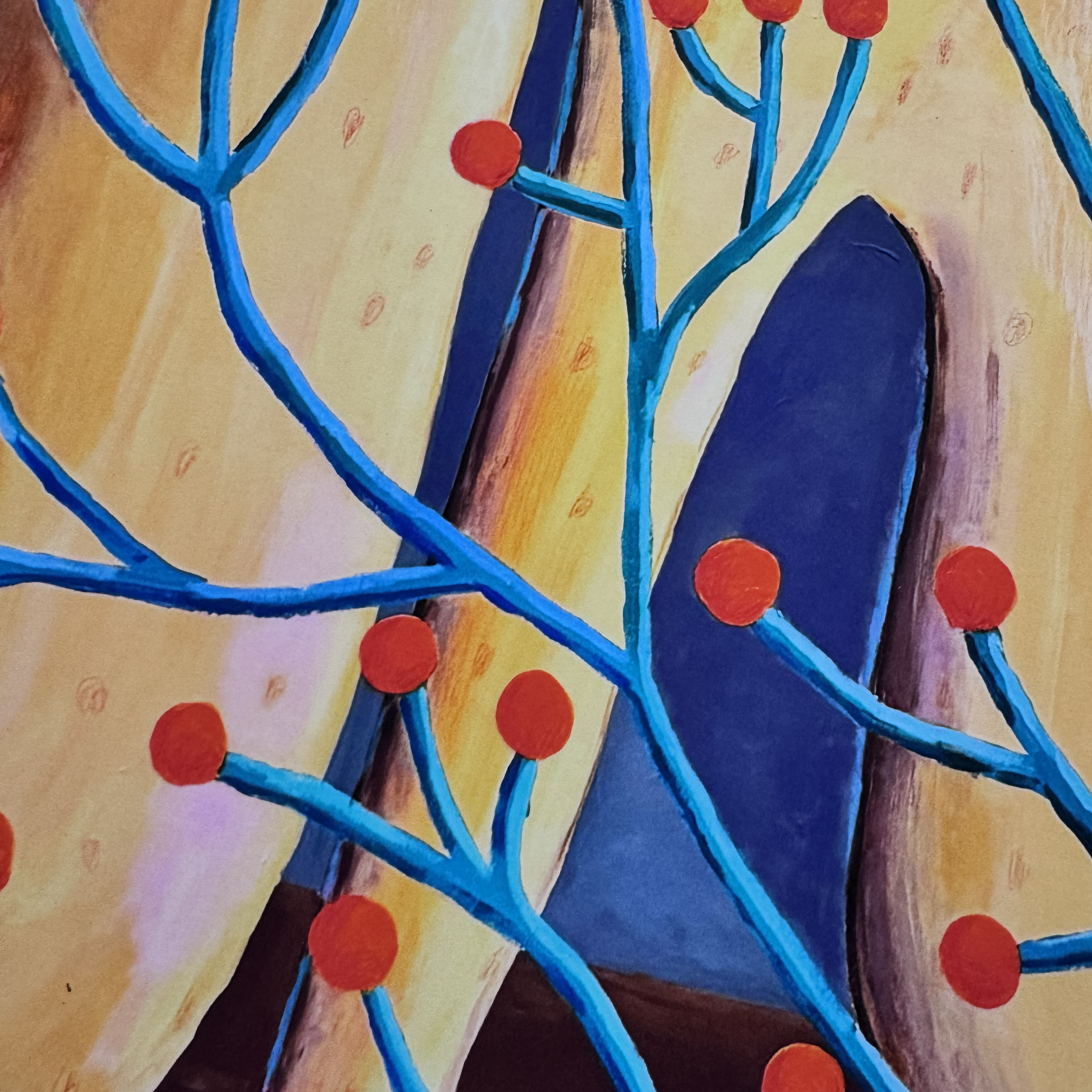 кущ калини у рисини